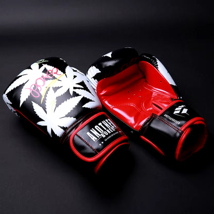 Boxing Gloves 6 12 14Oz PU Leather Muay Thai Guantes De Boxeo Sanda Free Fight MMA Kick Boxing Training Glove for Men Women Kids