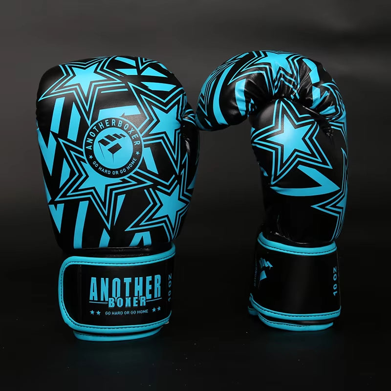 Boxing Gloves 6 12 14Oz PU Leather Muay Thai Guantes De Boxeo Sanda Free Fight MMA Kick Boxing Training Glove for Men Women Kids