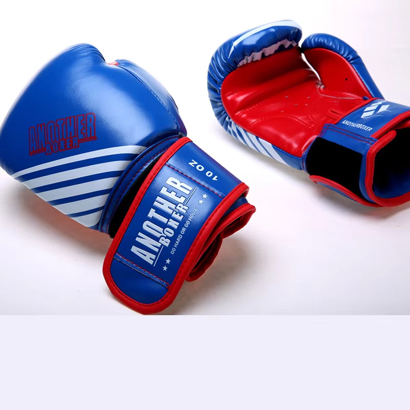 Boxing Gloves 6 12 14Oz PU Leather Muay Thai Guantes De Boxeo Sanda Free Fight MMA Kick Boxing Training Glove for Men Women Kids